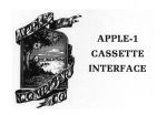 Apple 1 Cassette Interface Manual