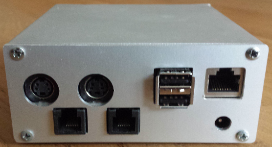 The rear panel consists of mainly holes