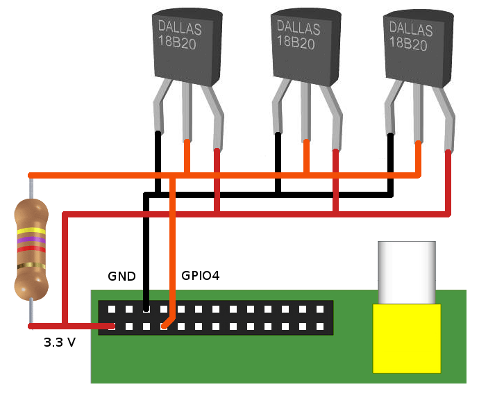 Connecting a DS18B20 to the Raspberry Pi