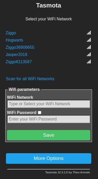 Wifi configuration