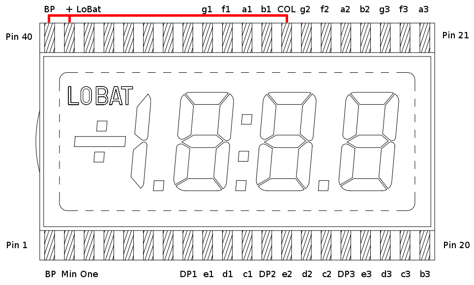 LCD connections